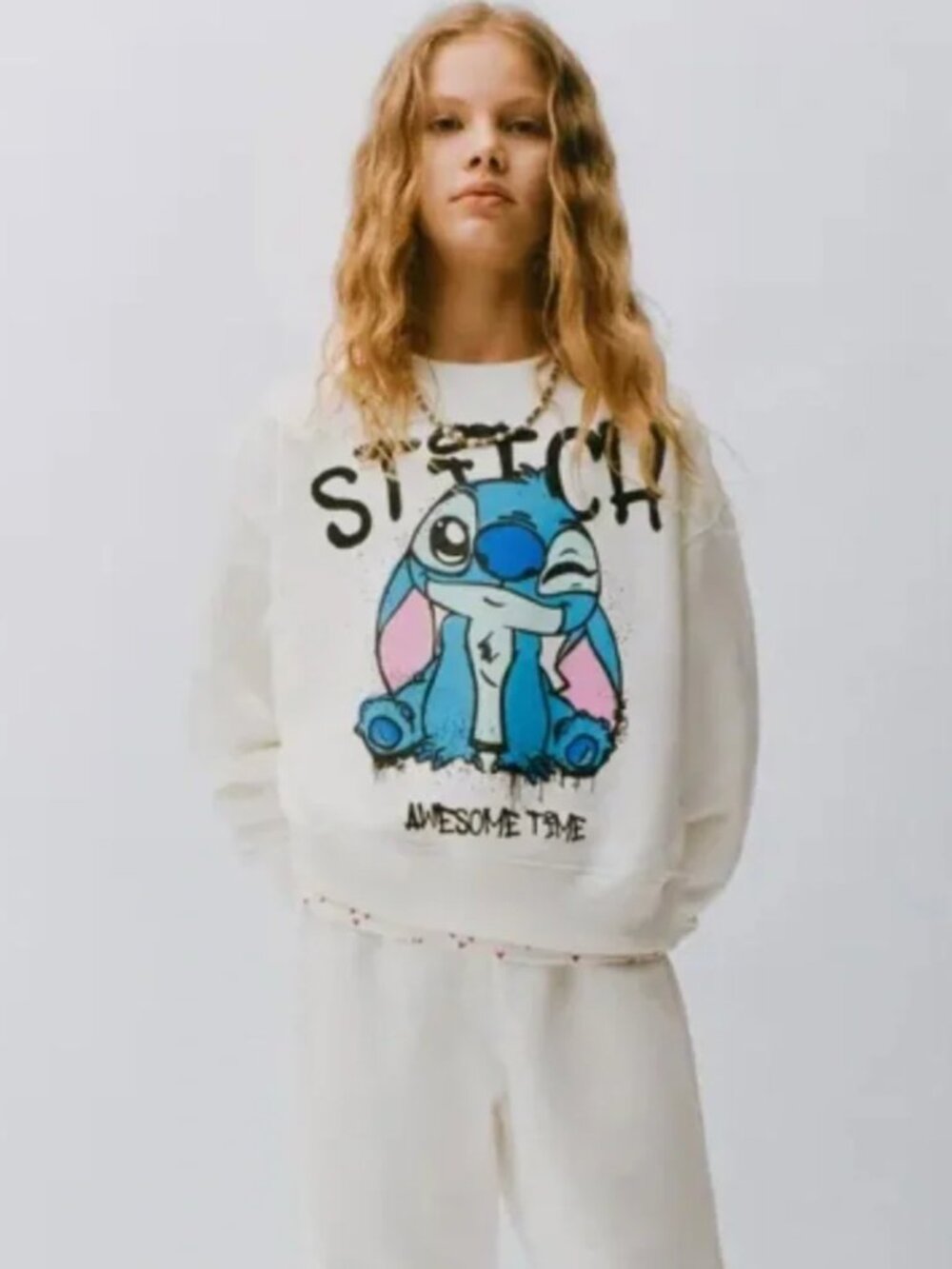 Zara Disney Lilo & Stitch Sweatshirt, 11-12Y